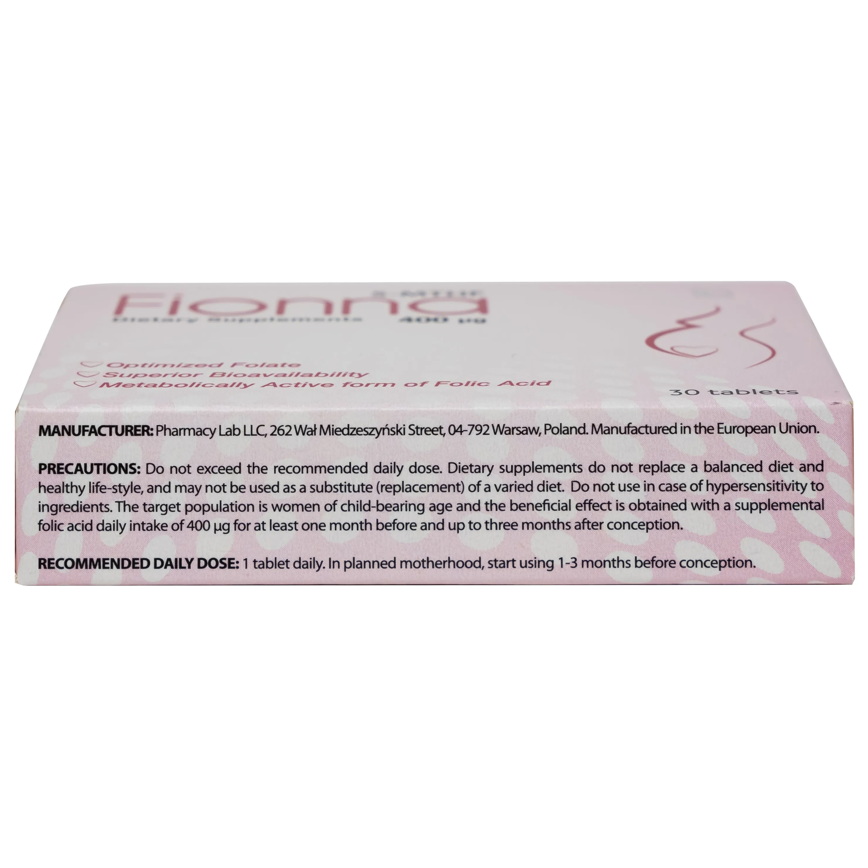 Hình ảnh Thuốc Fionna hỗ trợ giảm nguy cơ thiếu máu do thiếu acid folic (1 vỉ x 30 viên)