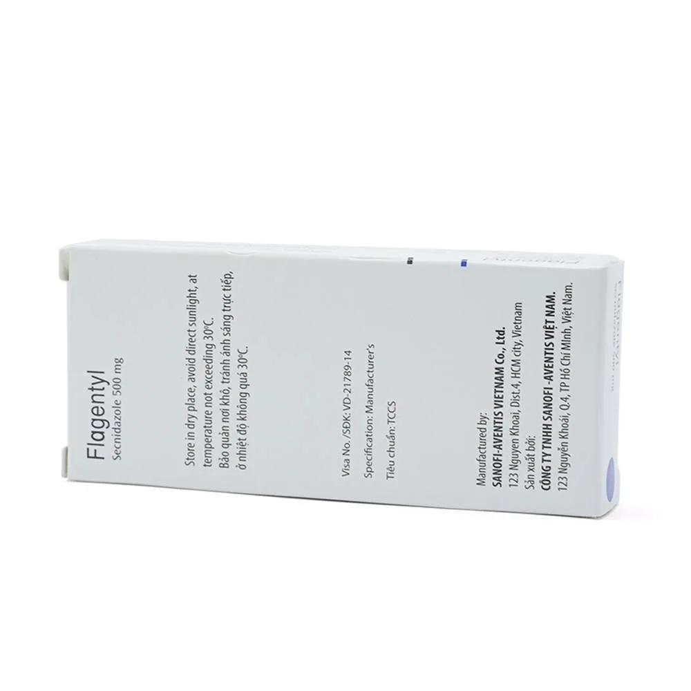 Hình ảnh Thuốc Flagentyl Sanofi điều trị viêm niệu đạo, viêm âm đạo (1 vỉ x 4 viên)