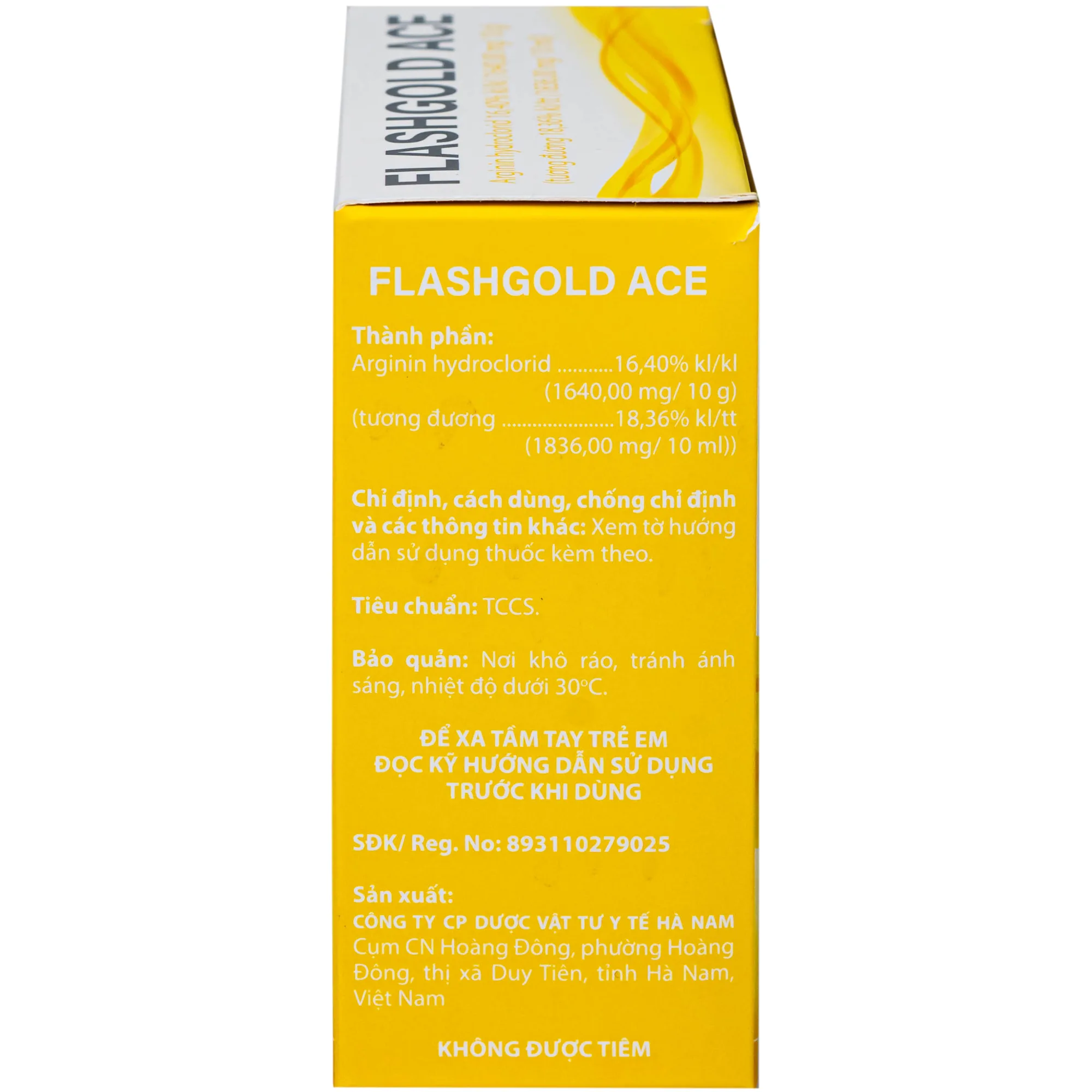 Hình ảnh Thuốc FLASHGOLD ACE điều trị Các tình trạng rối loạn tiêu hóa trên người lớn, Suy nhược chức năng trên đối tượng người lớn hay trẻ em (20 ống x 5ml)