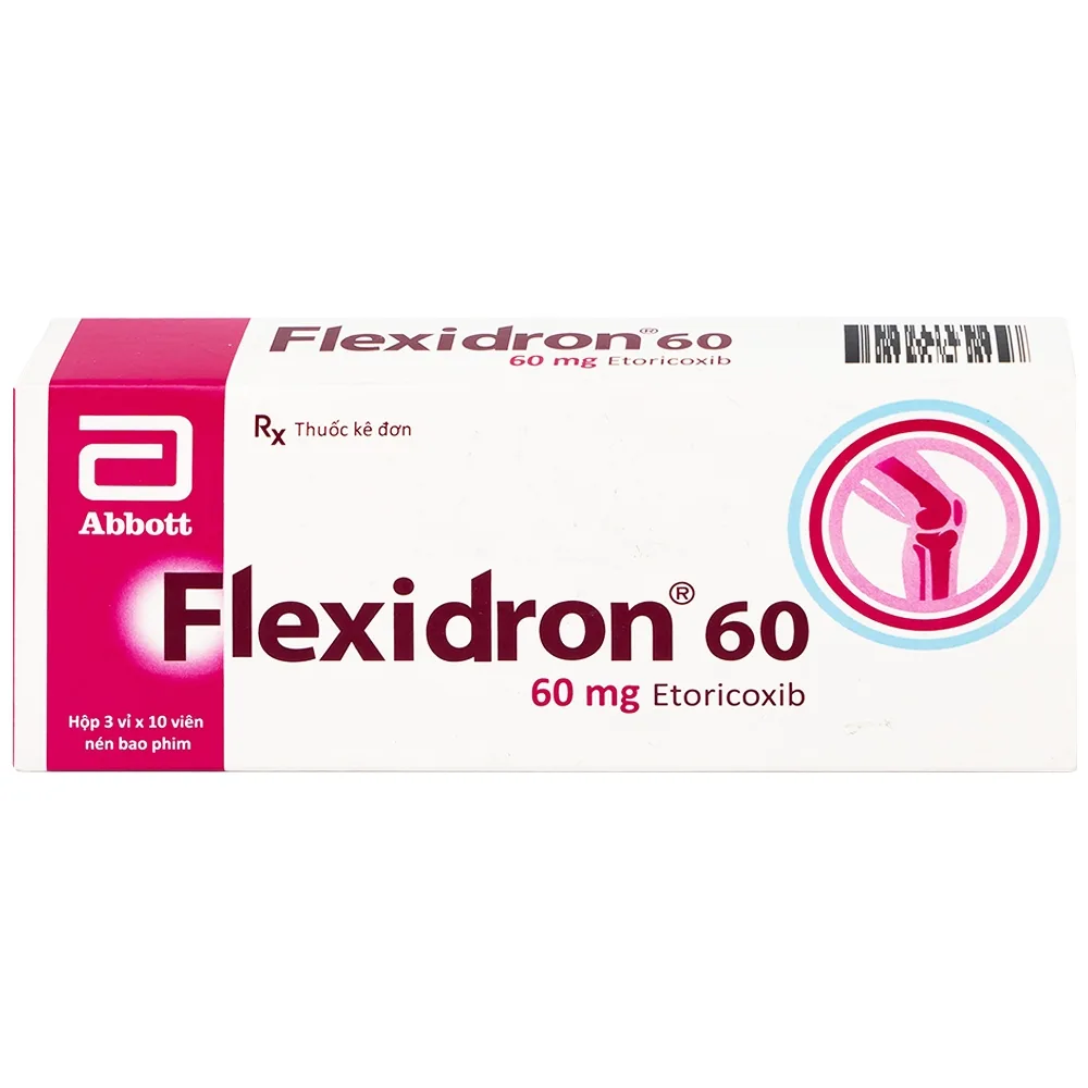 Hình ảnh Thuốc Flexidron 60 Abbott giảm triệu chứng viêm xương khớp, viêm khớp dạng thấp (3 vỉ x 10 viên)