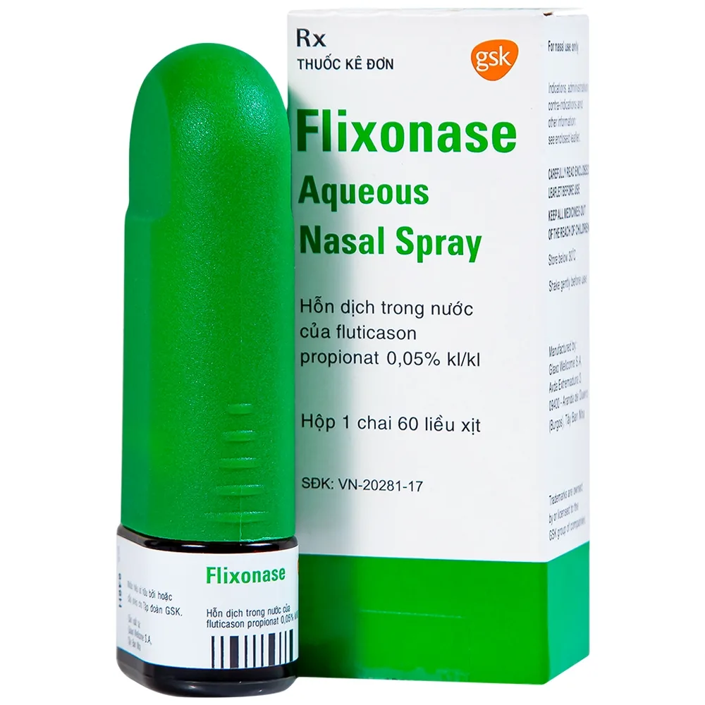 Hình ảnh Xịt mũi Flixonase 0.05% GSK điều trị viêm mũi dị ứng (60 liều)
