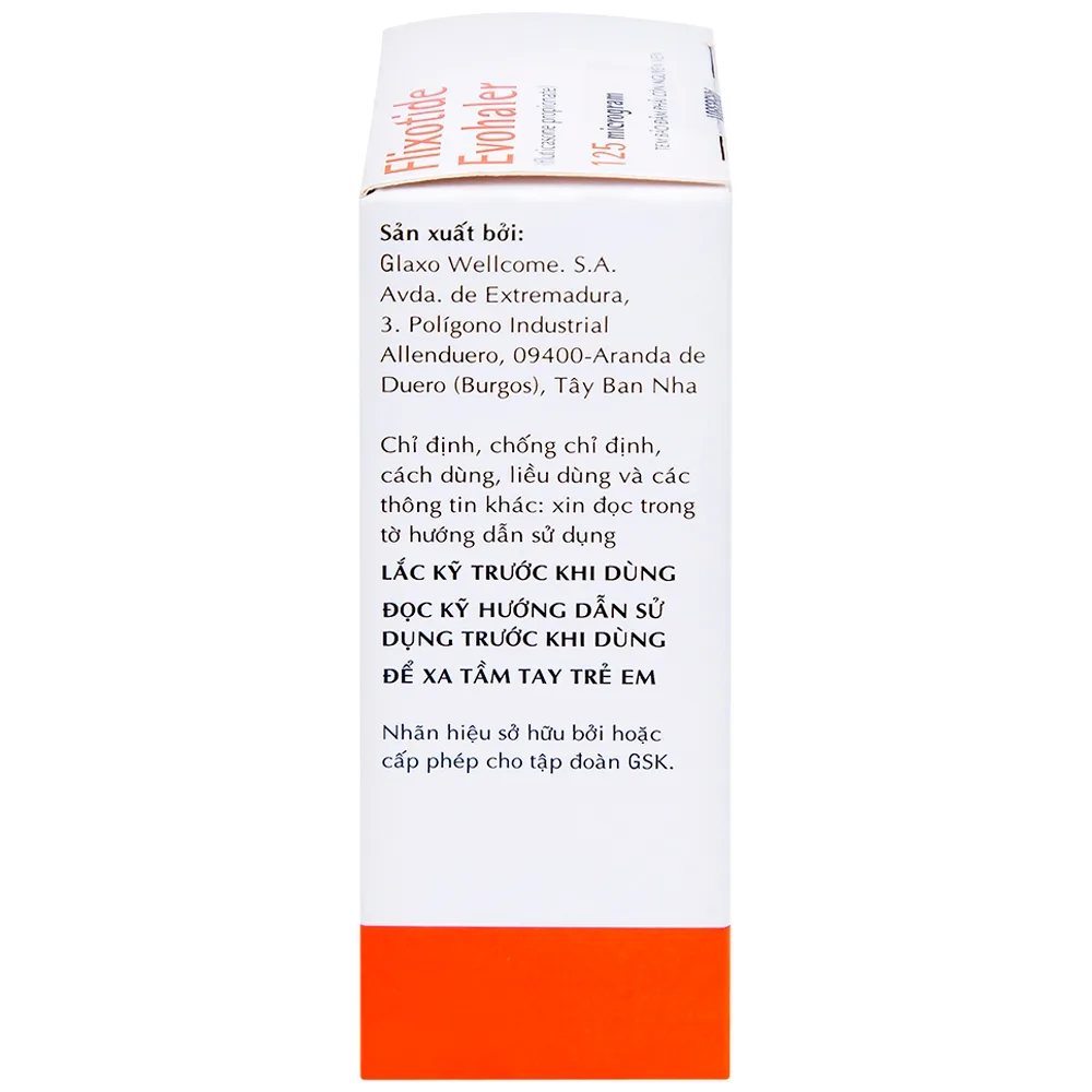 Hình ảnh Khí dung Flixotide 125mcg GSK điều trị hen phế quản (120 liều)