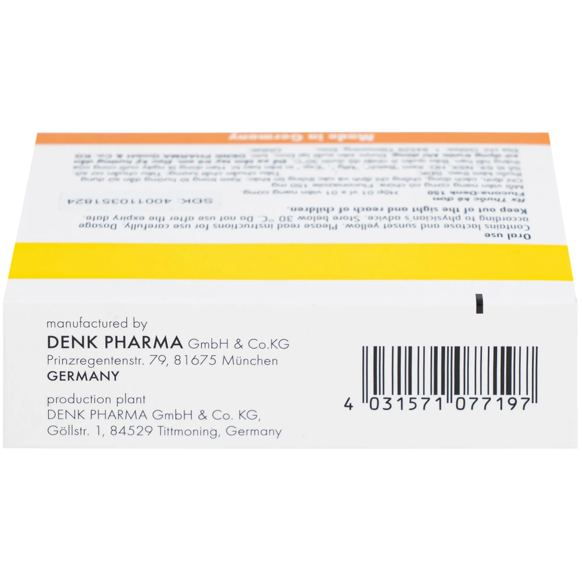 Hình ảnh Thuốc Flucona-Denk 150mg điều trị nhiễm nấm candida ở người lớn (1 viên)