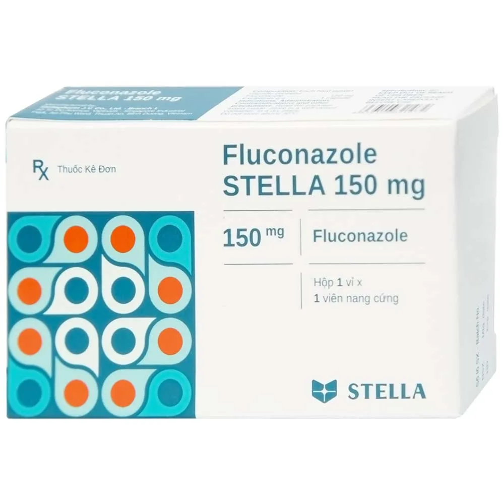 Hình ảnh Thuốc Fluconazole Stella 150mg điều trị nhiễm nấm (1 vỉ x 1 viên)