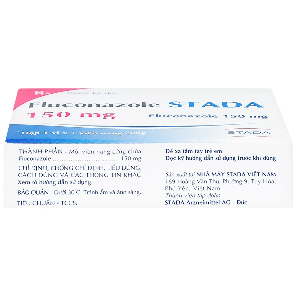 Hình ảnh Thuốc Fluconazole Stada 150mg điều trị nhiễm nấm (1 vỉ x 1 viên)