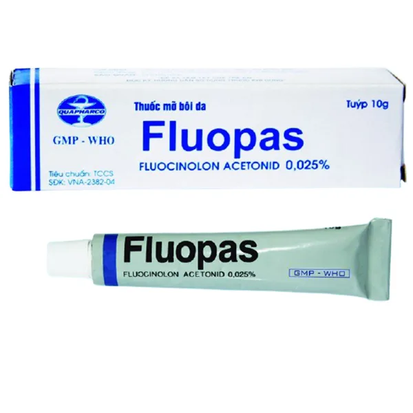 Hình ảnh Thuốc mỡ bôi da Fluopas giảm triệu chứng viêm, ngứa của các bệnh ngoài da (10g)