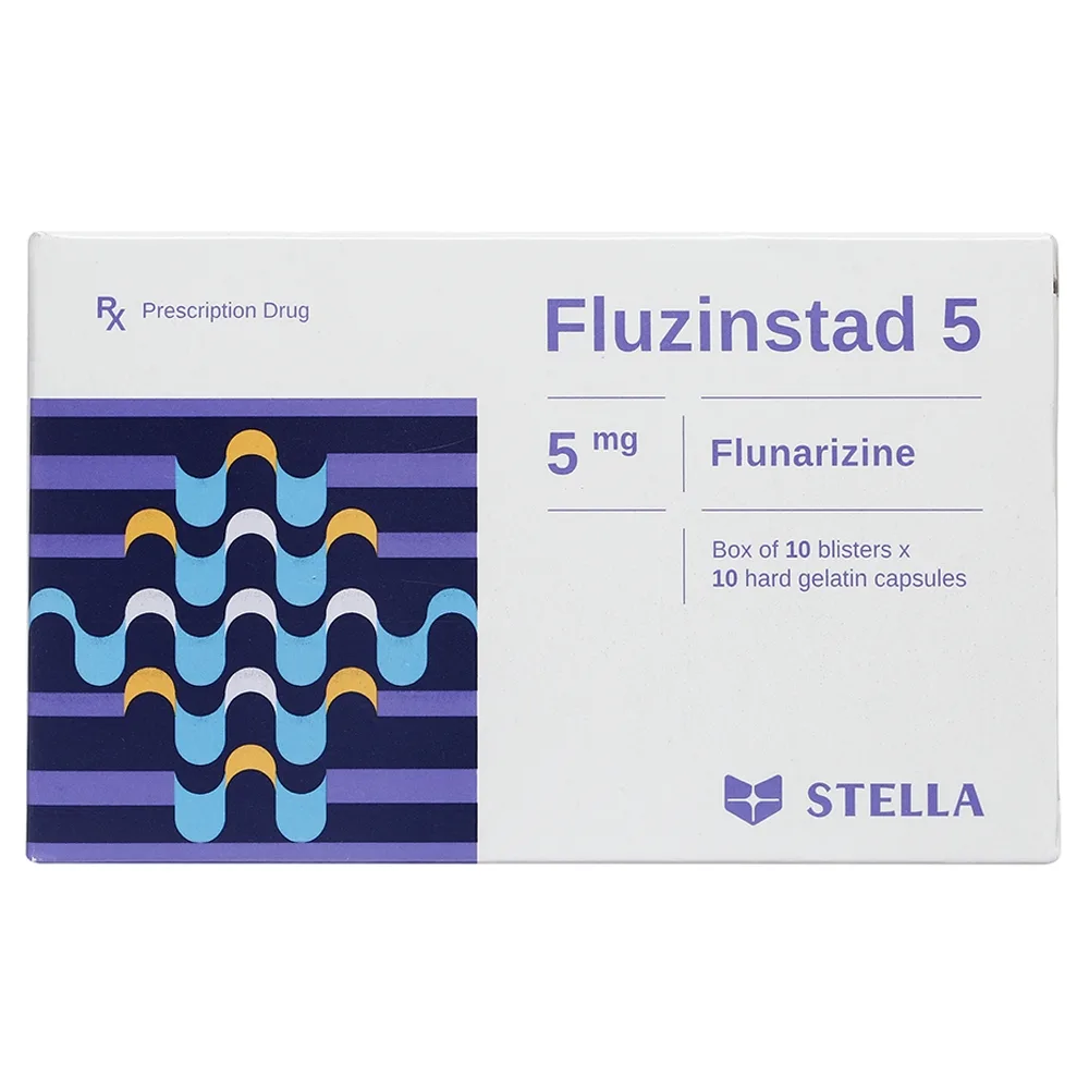 Hình ảnh Thuốc Fluzinstad Stella điều trị dự phòng cơn đau nửa đầu (10 vỉ x 10 viên)