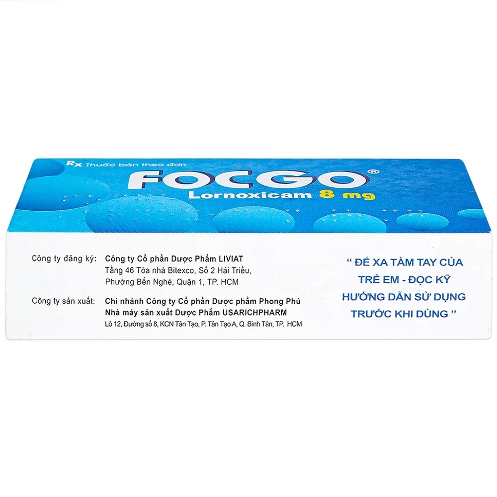 Hình ảnh Thuốc Focgo điều trị đau do viêm xương khớp, viêm đa khớp dạng thấp (3 vỉ x 10 viên)