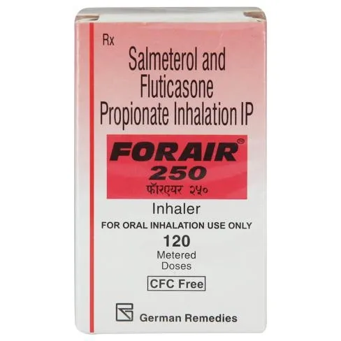 Hình ảnh Thuốc xịt Forair 250 Inhaler Cadila điều trị hen suyễn mạn tính (120 liều)