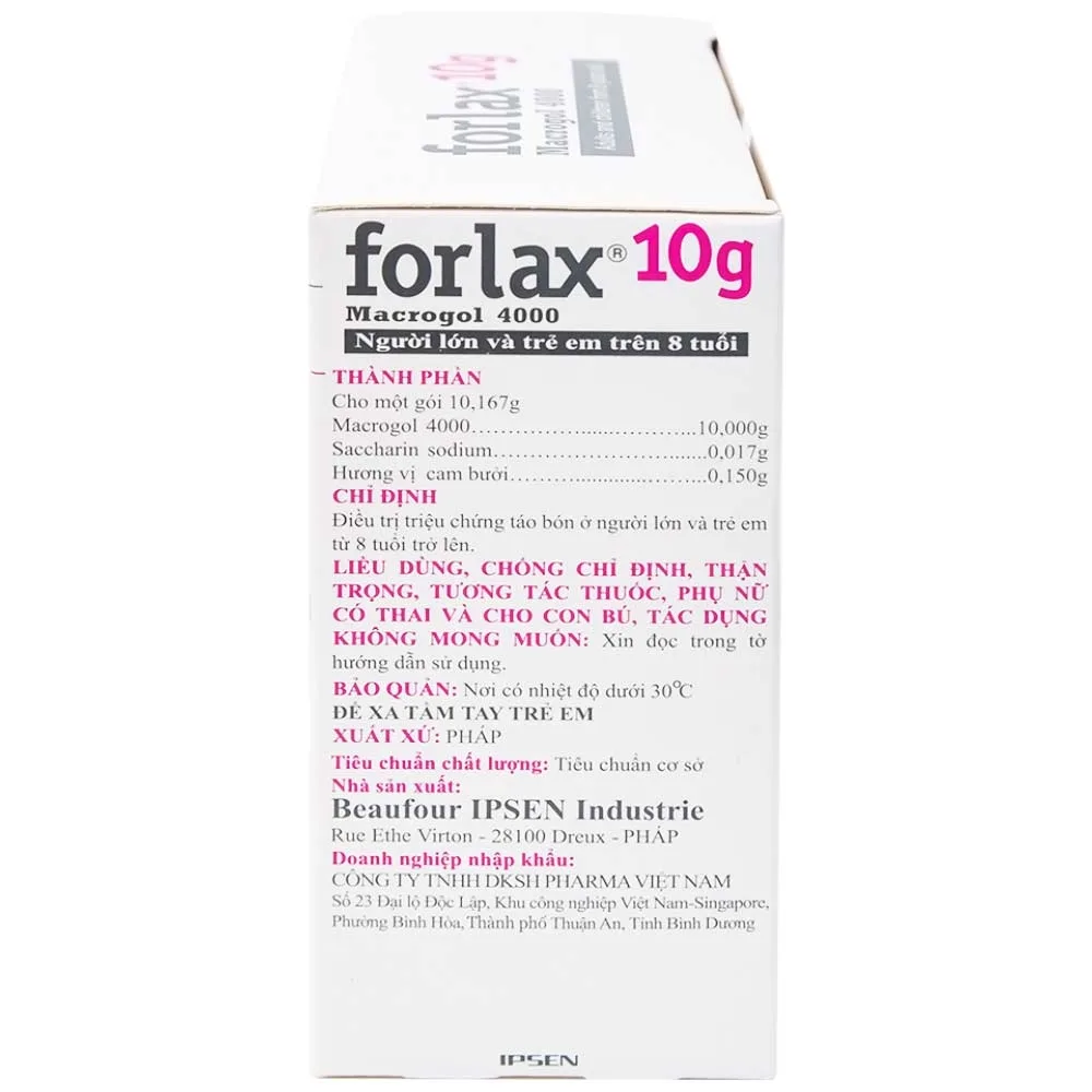 Hình ảnh Bột Forlax Ipsen điều trị táo bón (20 gói)