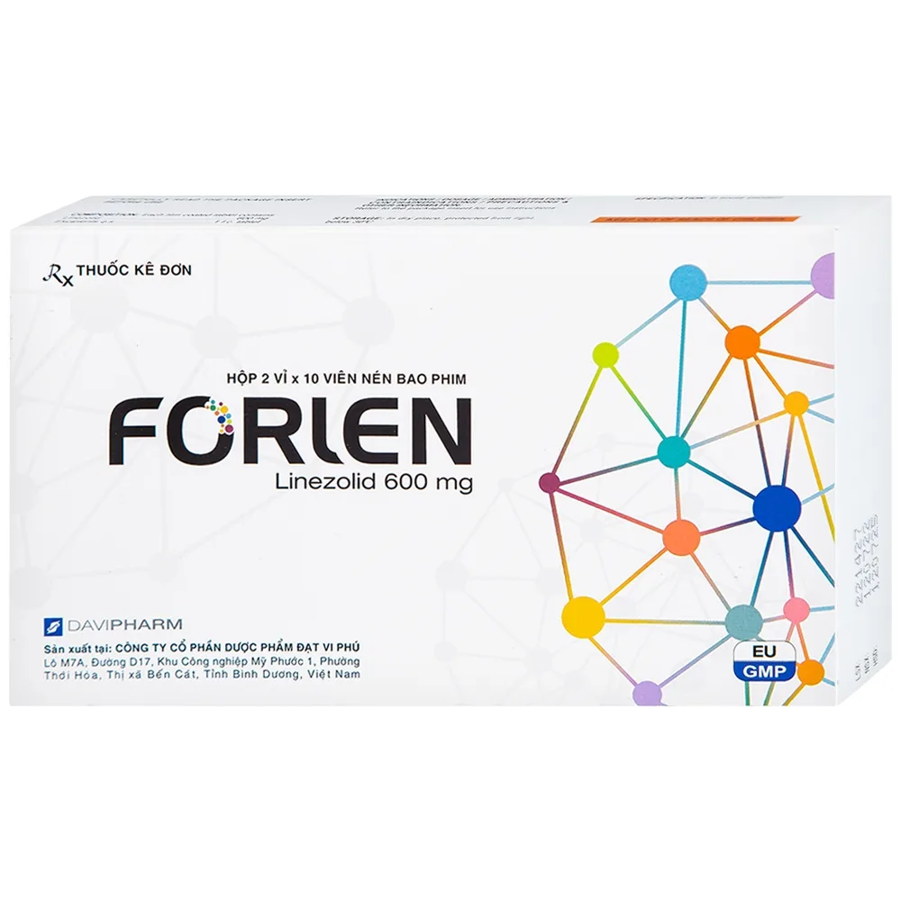 Hình ảnh Thuốc Forlen Davipharm điều trị nhiễm trùng (2 vỉ x 10 viên)