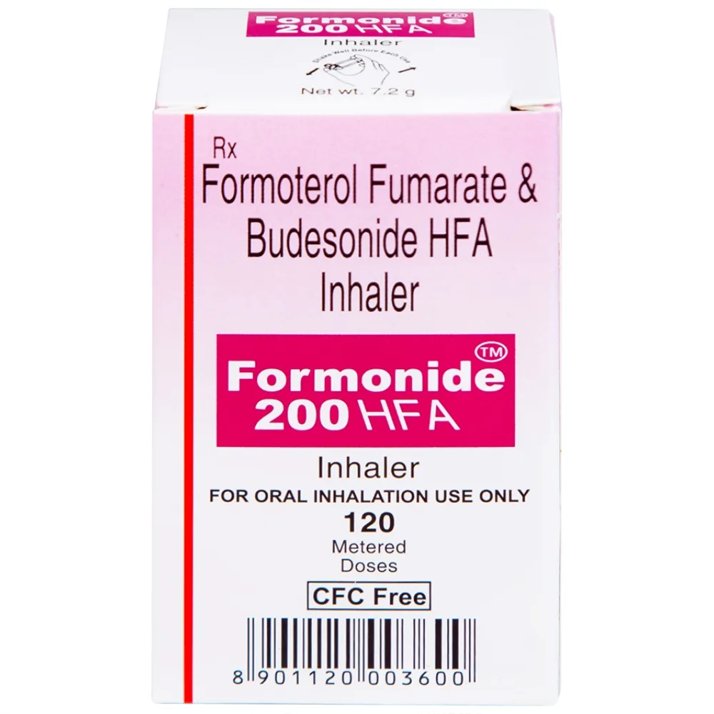 Hình ảnh Thuốc hít khí dung Formonide 200 HFA Cadila điều trị hen suyễn (120 liều)