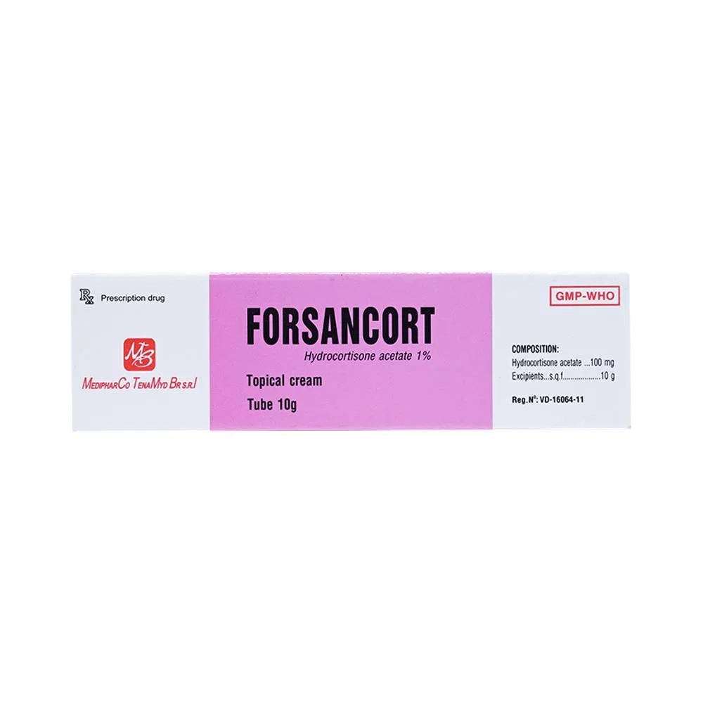 Hình ảnh Kem bôi da Forsancort Medipharco điều trị viêm da tiếp xúc (10g)