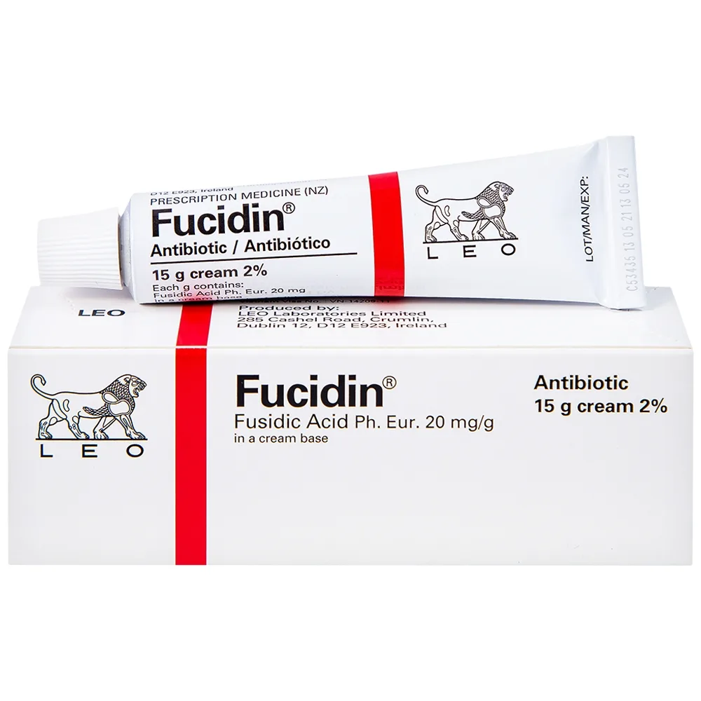 Hình ảnh Kem Fucidin LEO điều trị nhiễm khuẩn (15g)