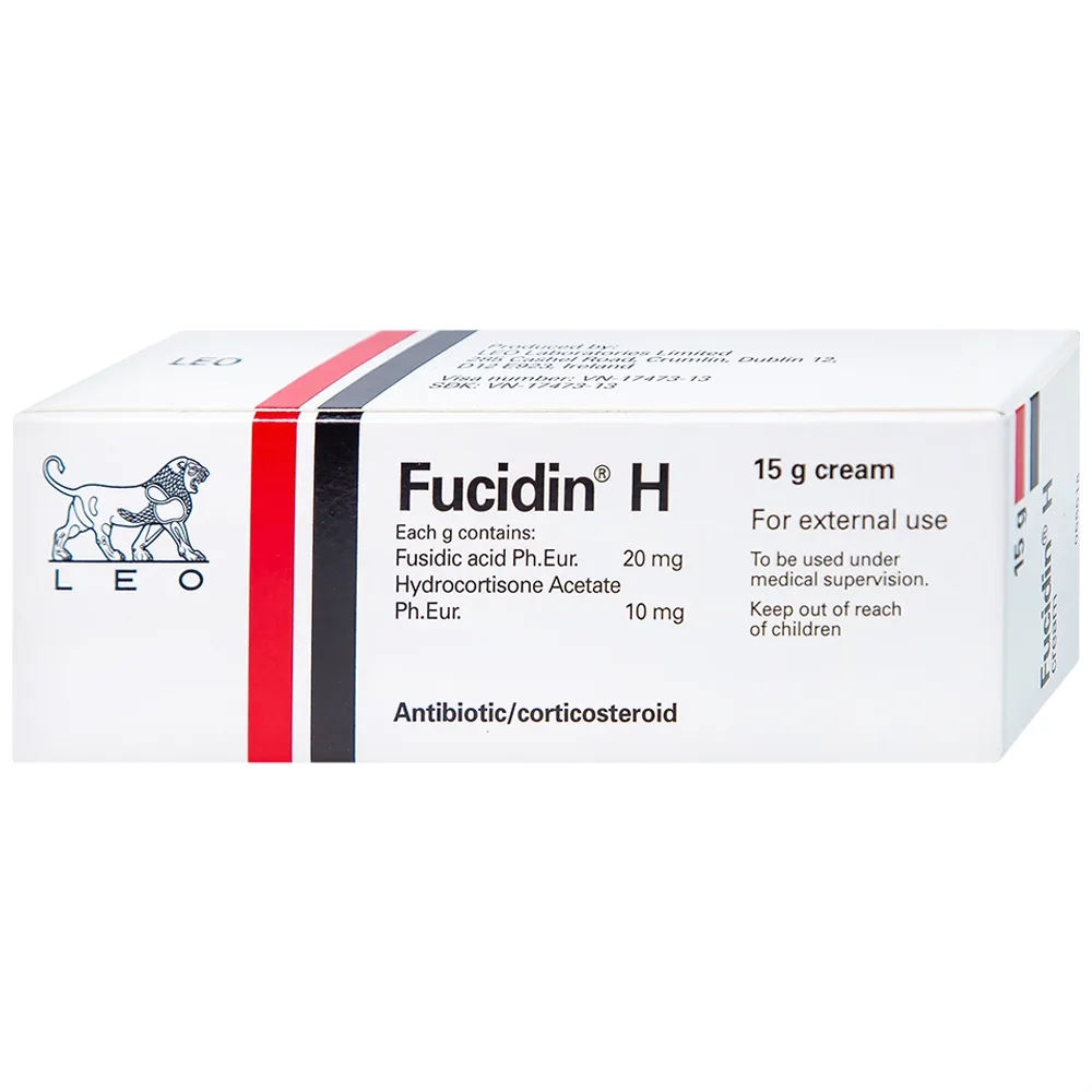Hình ảnh Kem Fucidin H LEO điều trị viêm da (15g)