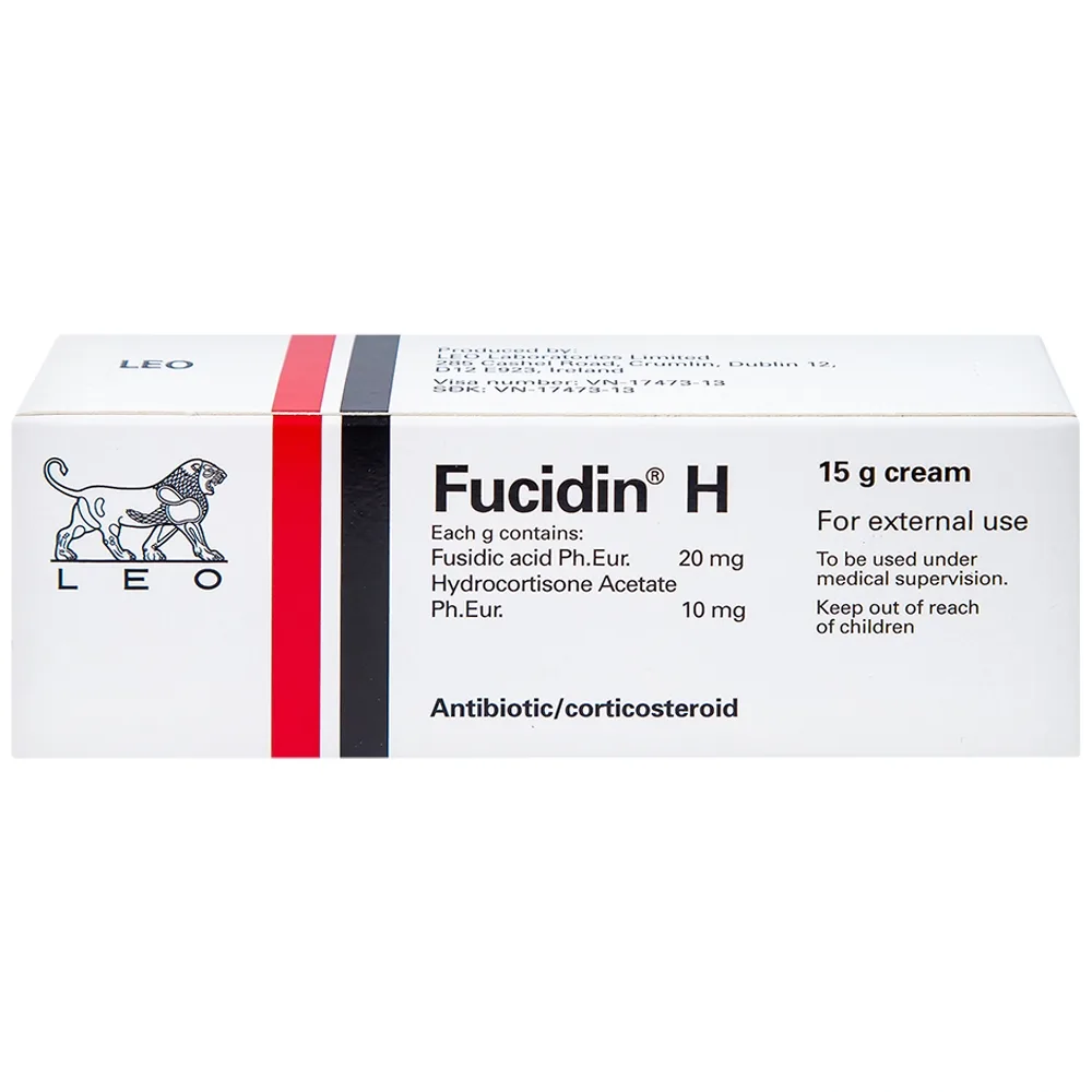 Hình ảnh Kem Fucidin H LEO điều trị viêm da (15g)