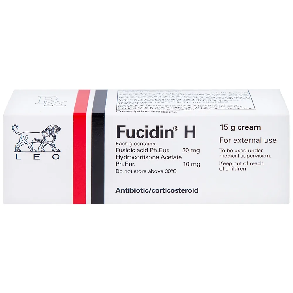 Hình ảnh Kem Fucidin H LEO điều trị viêm da (15g)