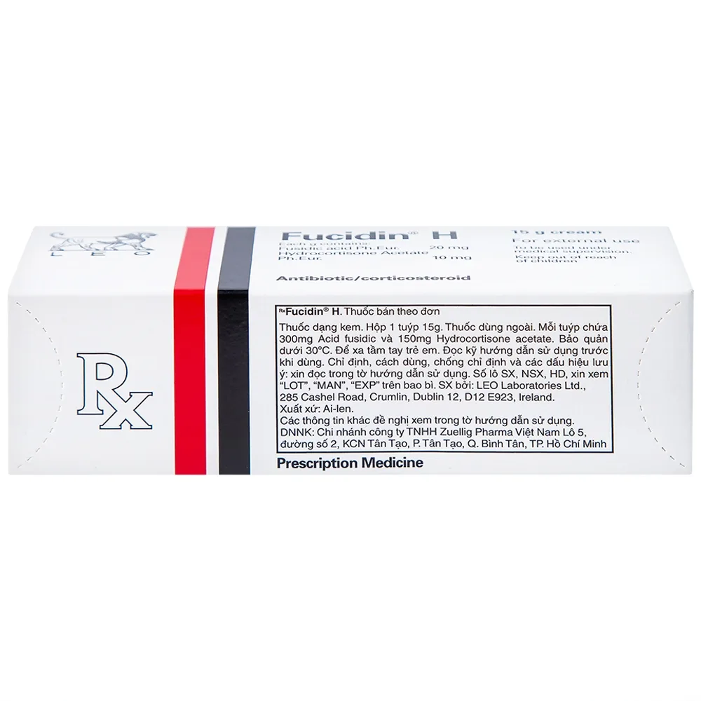 Hình ảnh Kem Fucidin H LEO điều trị viêm da (15g)