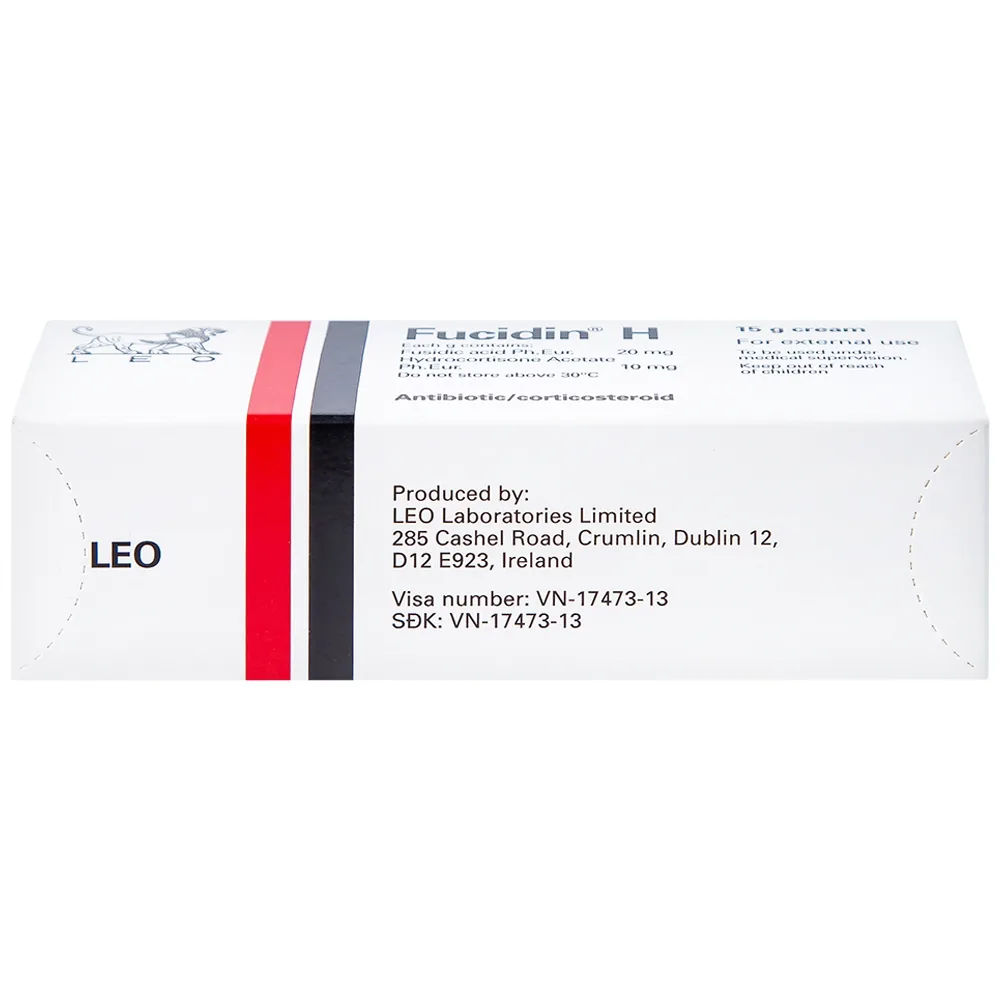 Hình ảnh Kem Fucidin H LEO điều trị viêm da (15g)