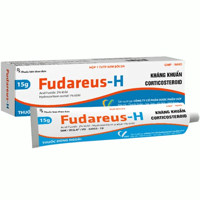 Hình ảnh Kem bôi da Fudareus-H 15g VCP điều trị bệnh eczema, viêm da cấp tính, viêm da dị ứng 