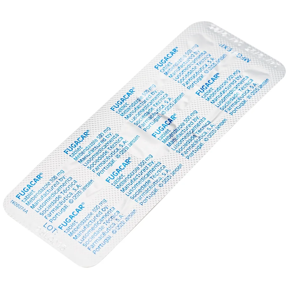 Hình ảnh Thuốc Fugacar 500mg Janssen điều trị nhiễm giun (1 viên)
