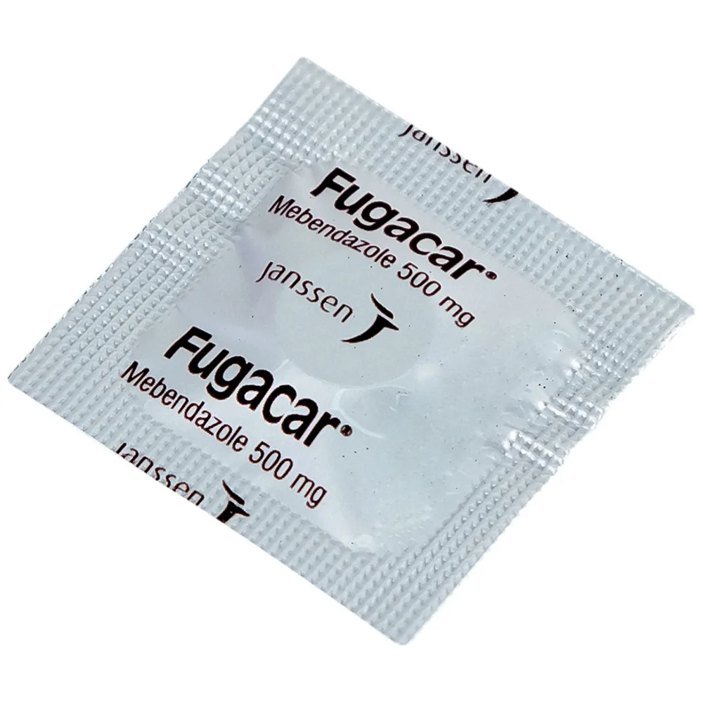 Hình ảnh Thuốc Fugacar Janssen hương socola điều trị nhiễm một hay nhiều loại giun đường ruột (1 viên)