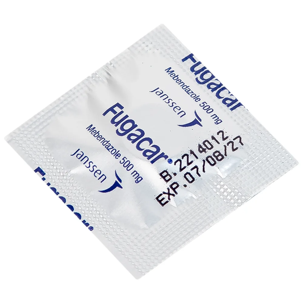 Hình ảnh Thuốc Fugacar Janssen không vị điều trị nhiễm một hoặc nhiều loại giun đường ruột (1 viên)