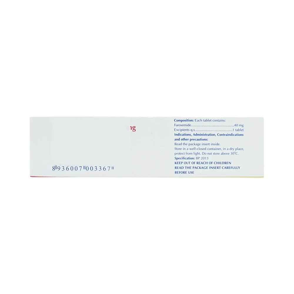 Hình ảnh Thuốc Furosemide Stada 40mg điều trị phù, tăng huyết áp (5 vỉ x 10 viên)