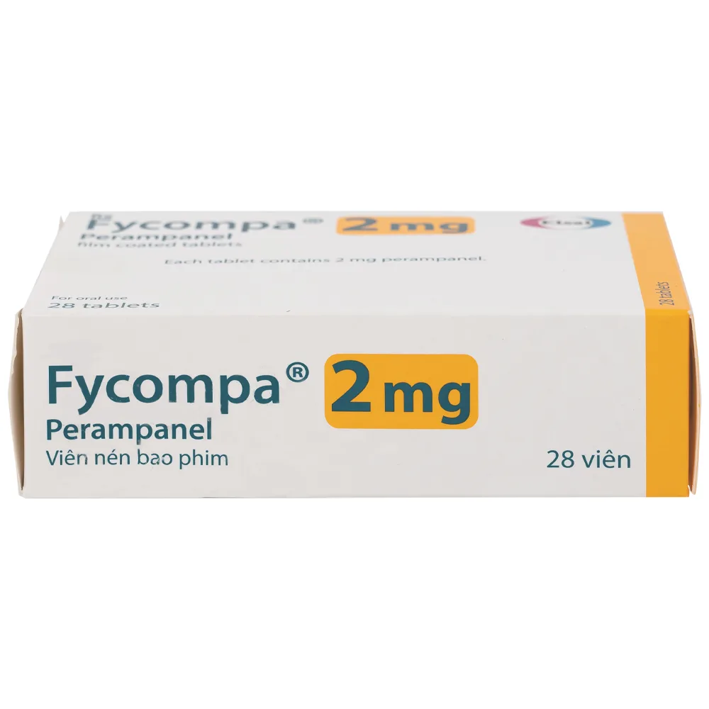 Hình ảnh Thuốc Fycompa 2mg Eisai điều trị bổ trợ cơn động kinh (2 vỉ x 14 viên)