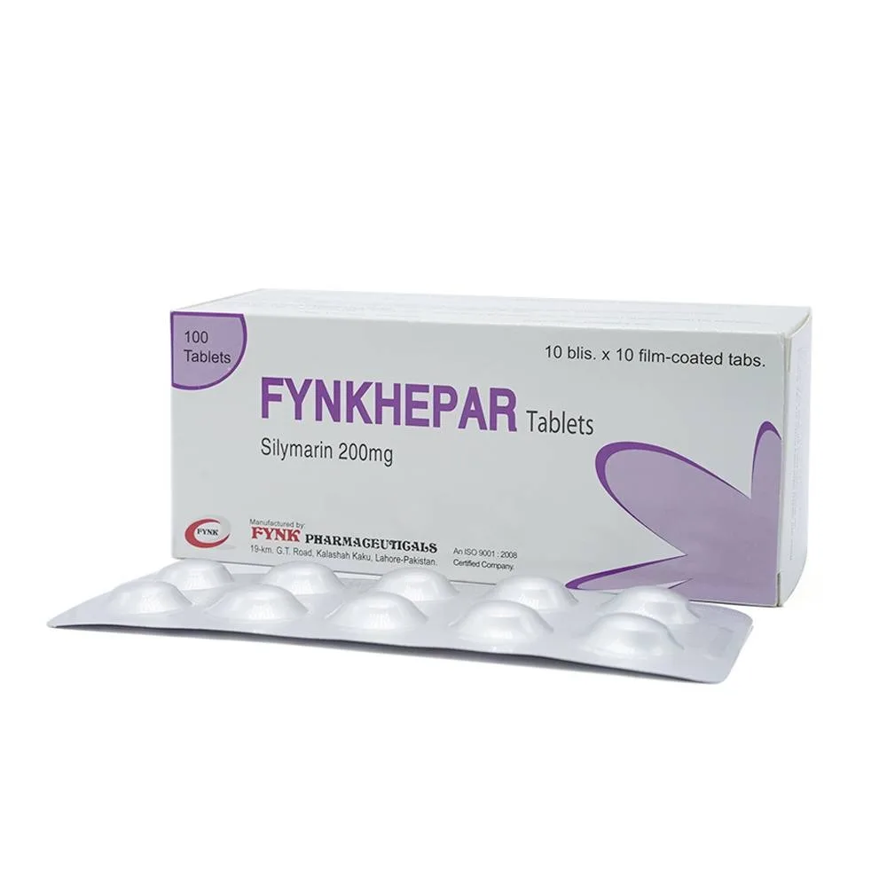 Hình ảnh Thuốc Fynkhepar 200mg Fynk điều trị hỗ trợ các bệnh về gan do nhiễm độc (10 vỉ x 10 viên)