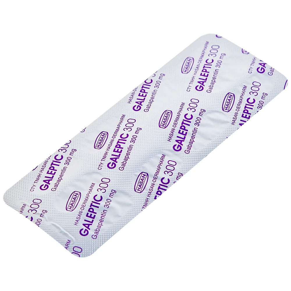 Hình ảnh Thuốc Galeptic 300 Hasan điều trị hỗ trợ trong động kinh cục bộ (3 vỉ x 10 viên)