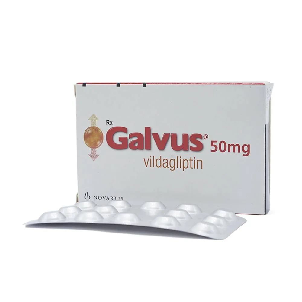 Hình ảnh Thuốc Galvus 50mg Novartis hỗ trợ điều trị đái tháo đường típ 2 (2 vỉ x 14 viên)