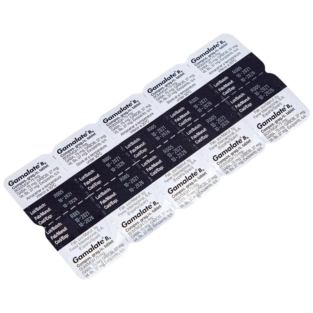 Hình ảnh Thuốc Gamalate B6 Ferrer điều trị suy nhược thần kinh chức năng (2 vỉ x 10 viên)