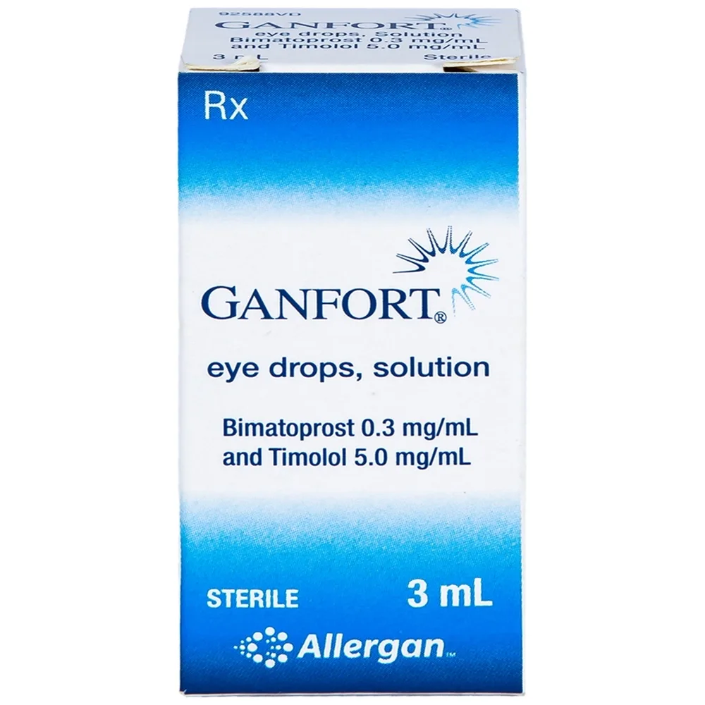 Hình ảnh Thuốc nhỏ mắt Ganfort Allergan điều trị Glaucoma góc mở, tăng nhãn áp (3ml)