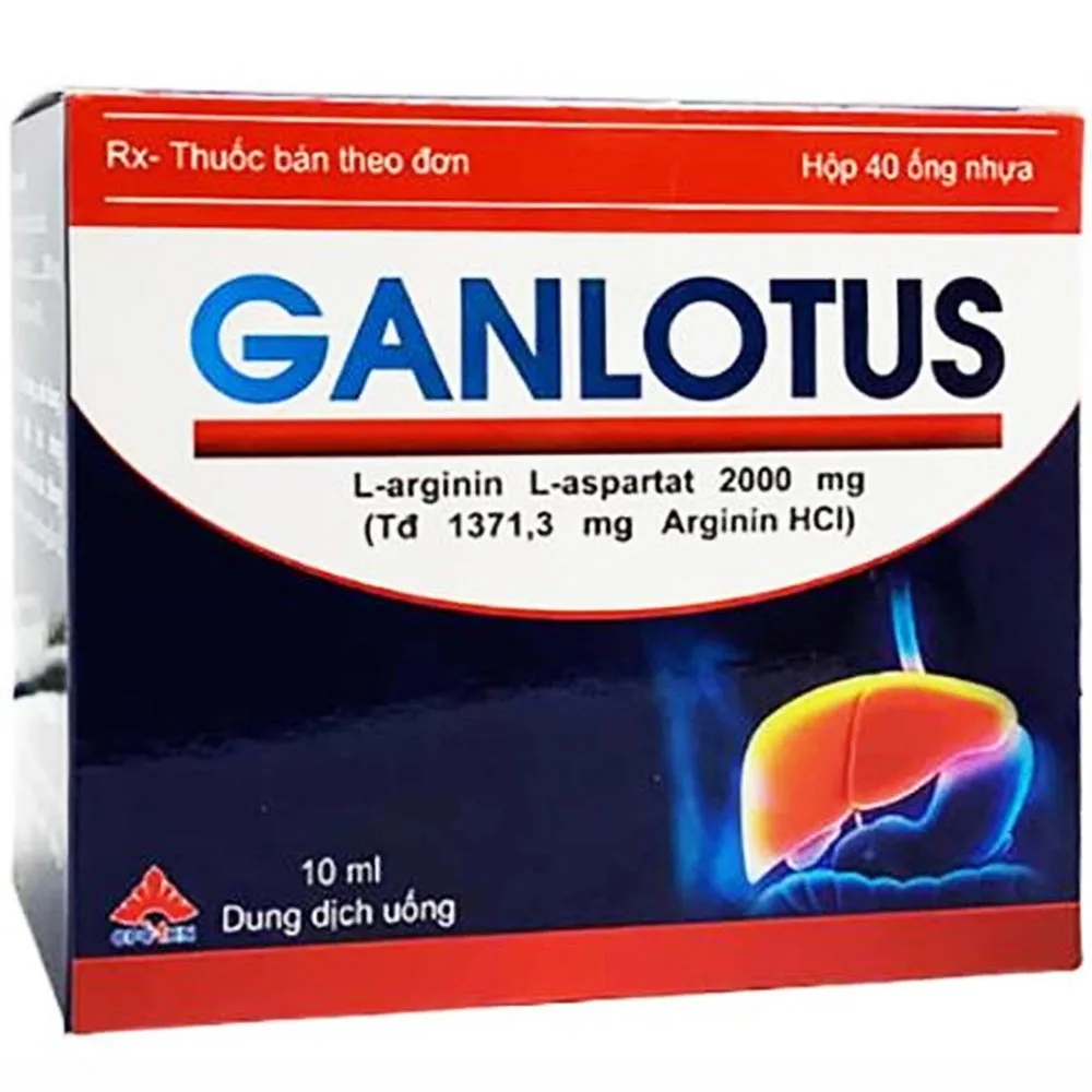 Hình ảnh Dung dịch uống Ganlotus 2000 CPC 1 Hà Nội điều trị tăng nồng độ amoniac (40 ống)