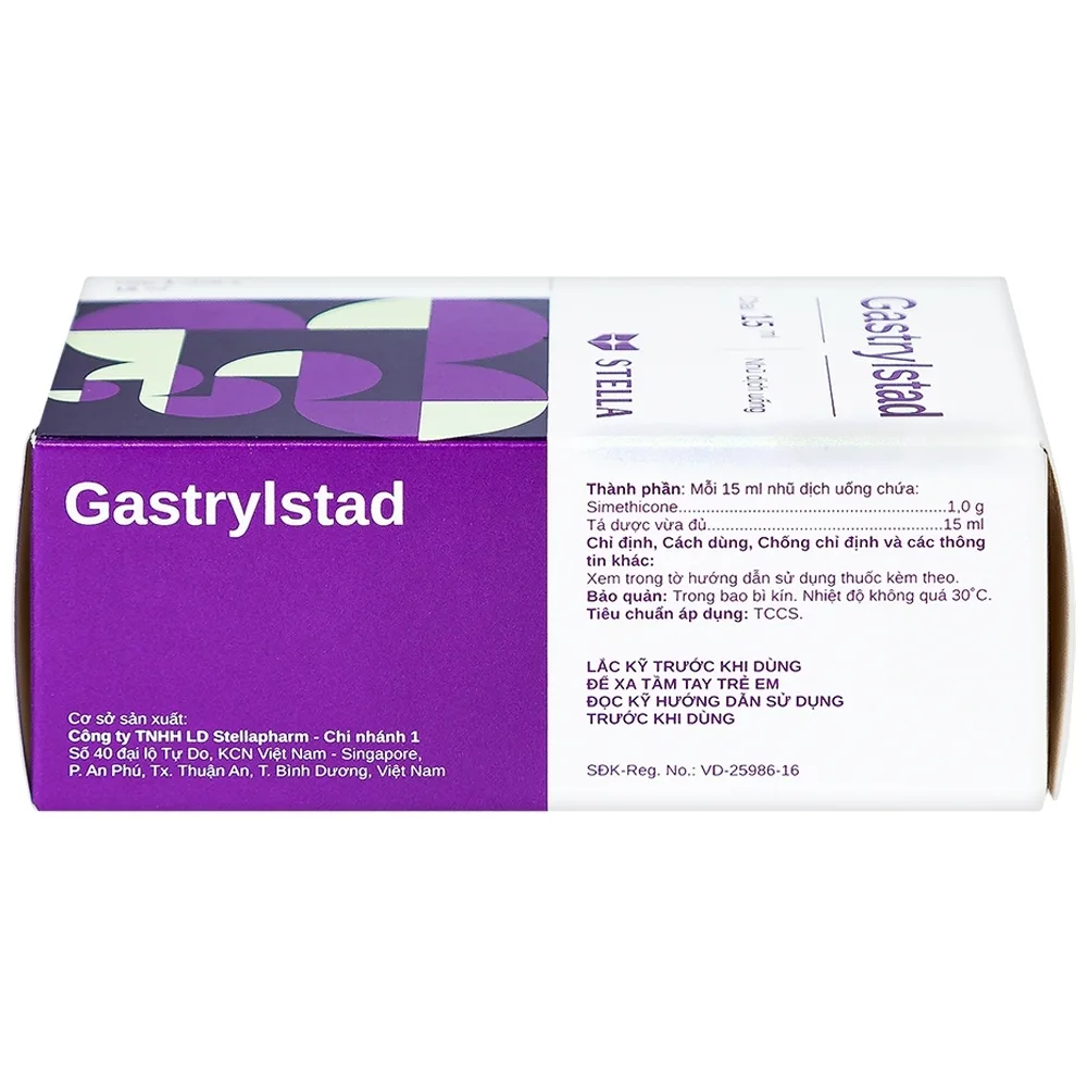 Hình ảnh Hỗn dịch Gastrylstad Stella điều trị khó tiêu, trào ngược dạ dày, thực quản (15ml)