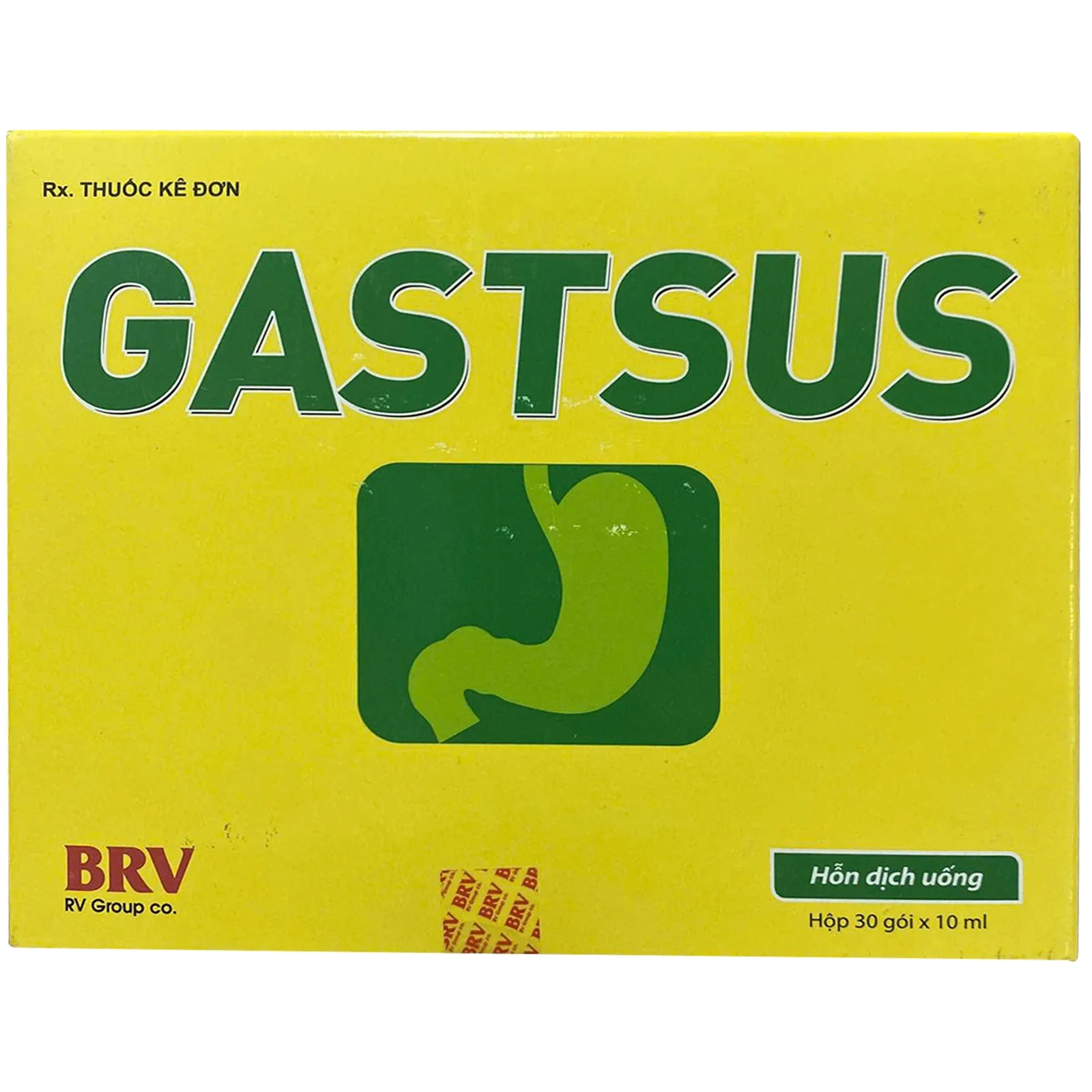 Hình ảnh Hỗn dịch uống Gastsus BV Pharma giảm triệu chứng không tiêu, ợ nóng, loét tiêu hóa, viêm dạ dày (30 gói)