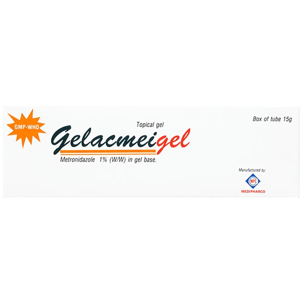 Hình ảnh Gel Acmeigel Medipharco điều trị mụn mủ viêm, các bệnh nhiễm khuẩn ngoài da (15g)