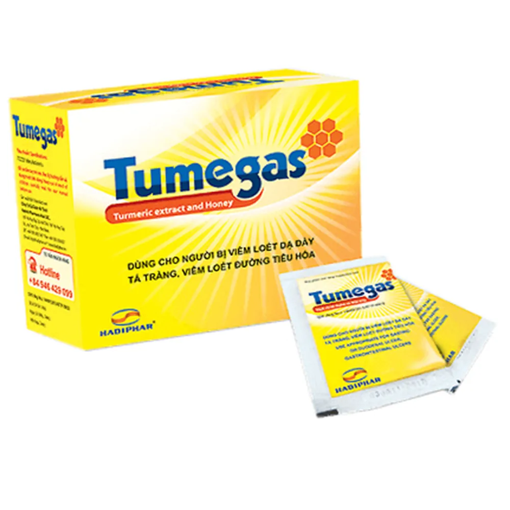 Hình ảnh Gel uống Tumegas Hadiphar điều trị viêm loét dạ dày, tá tràng (20 gói)