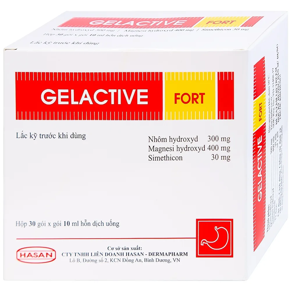 Hình ảnh Hỗn dịch uống Gelactive Fort Hasan làm dịu các triệu chứng trong rối loạn tiêu hóa (30 gói x 10ml)