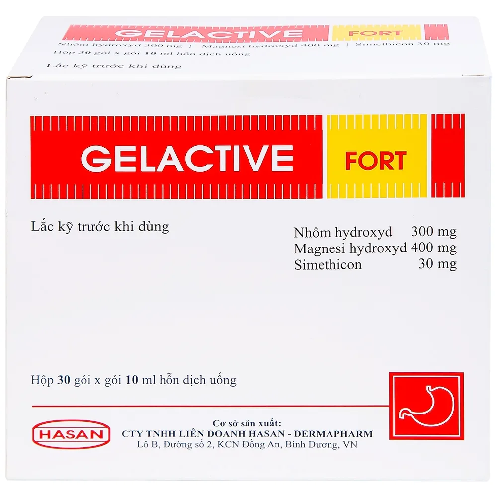 Hình ảnh Hỗn dịch uống Gelactive Fort Hasan làm dịu các triệu chứng trong rối loạn tiêu hóa (30 gói x 10ml)