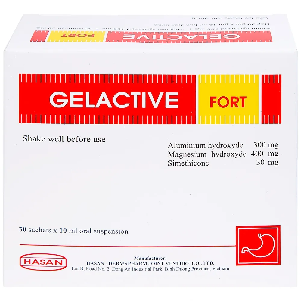 Hình ảnh Hỗn dịch uống Gelactive Fort Hasan làm dịu các triệu chứng trong rối loạn tiêu hóa (30 gói x 10ml)