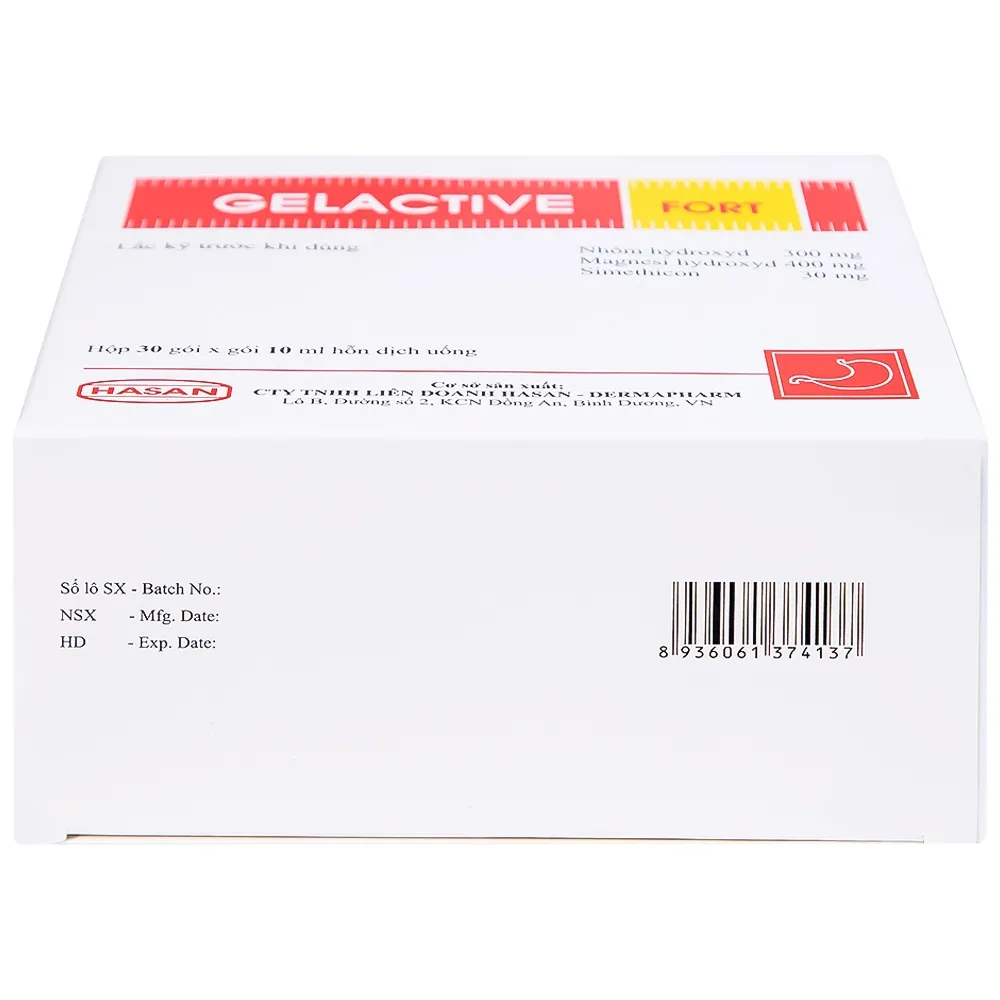Hình ảnh Hỗn dịch uống Gelactive Fort Hasan làm dịu các triệu chứng trong rối loạn tiêu hóa (30 gói x 10ml)