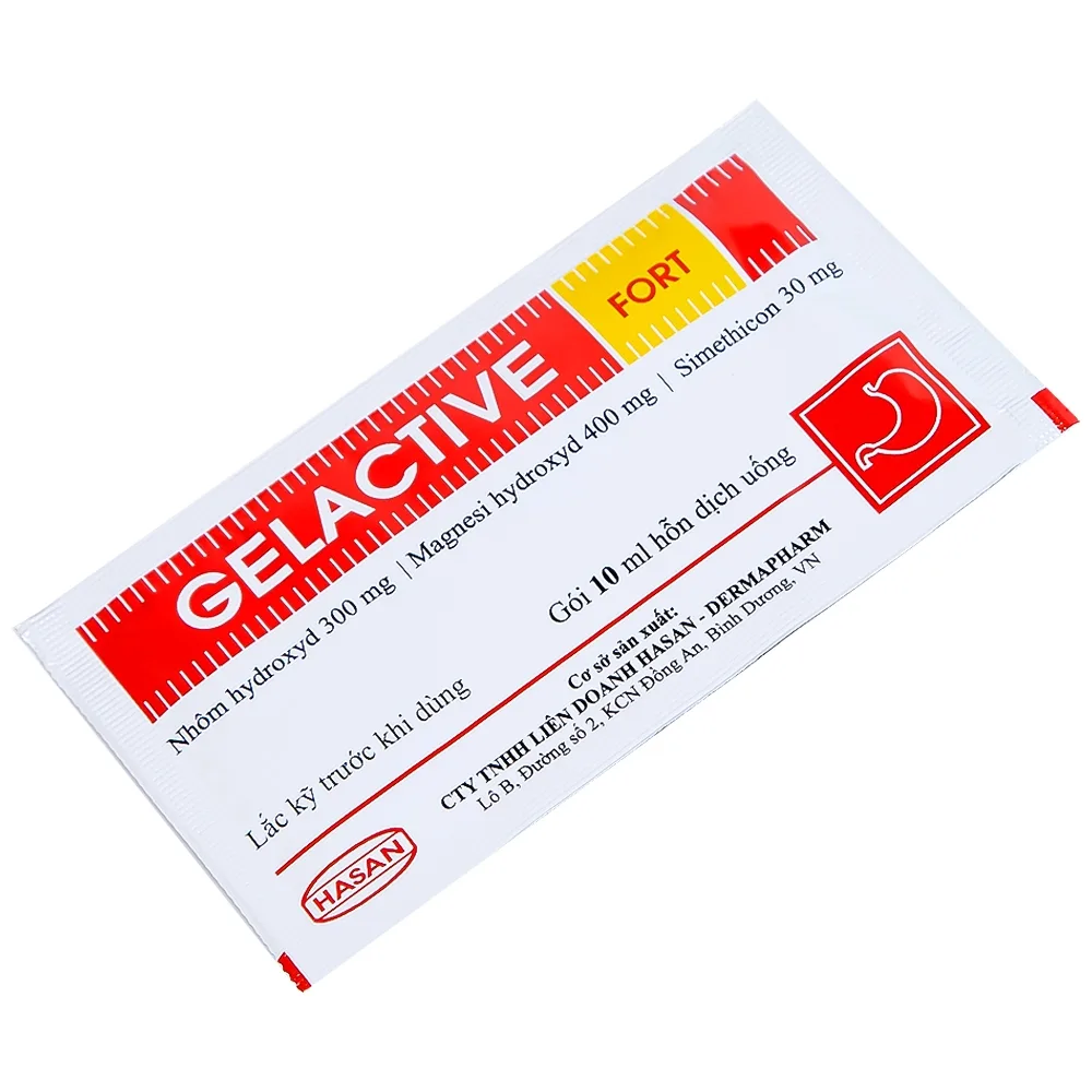 Hình ảnh Hỗn dịch uống Gelactive Fort Hasan làm dịu các triệu chứng trong rối loạn tiêu hóa (30 gói x 10ml)