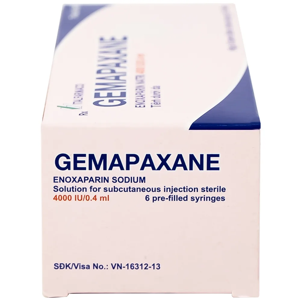 Hình ảnh Thuốc tiêm Gemapaxane 4000/0.4ml Italfarmaco dự phòng huyết khối tĩnh mạch (6 bơm tiêm)