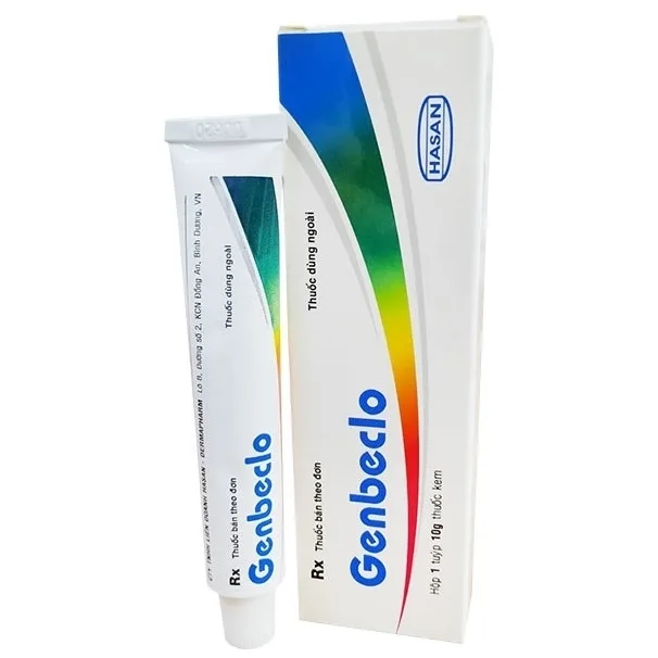 Hình ảnh Kem Genbeclo Hasan điều trị các bệnh viêm da, nấm da (10g)