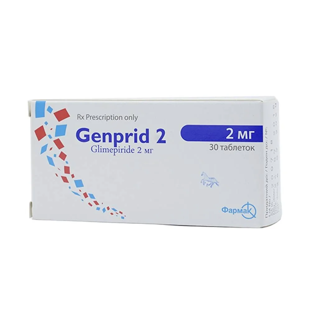 Hình ảnh Thuốc Genprid 2 FARKMAK điều trị đái tháo đường típ 2 (3 vỉ x 10 viên)