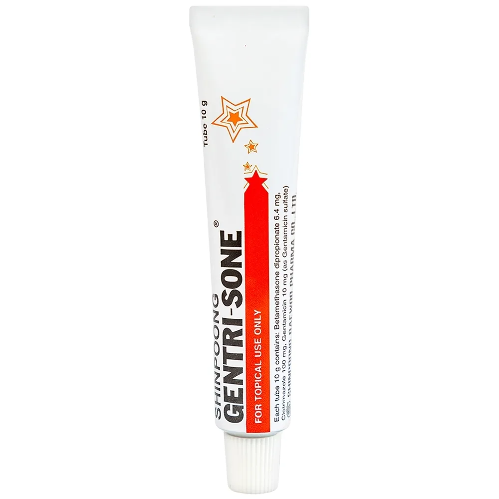 Hình ảnh Kem Gentrisone ShinPoong Deawoo điều trị nấm da, giảm viêm ngứa da (10g)