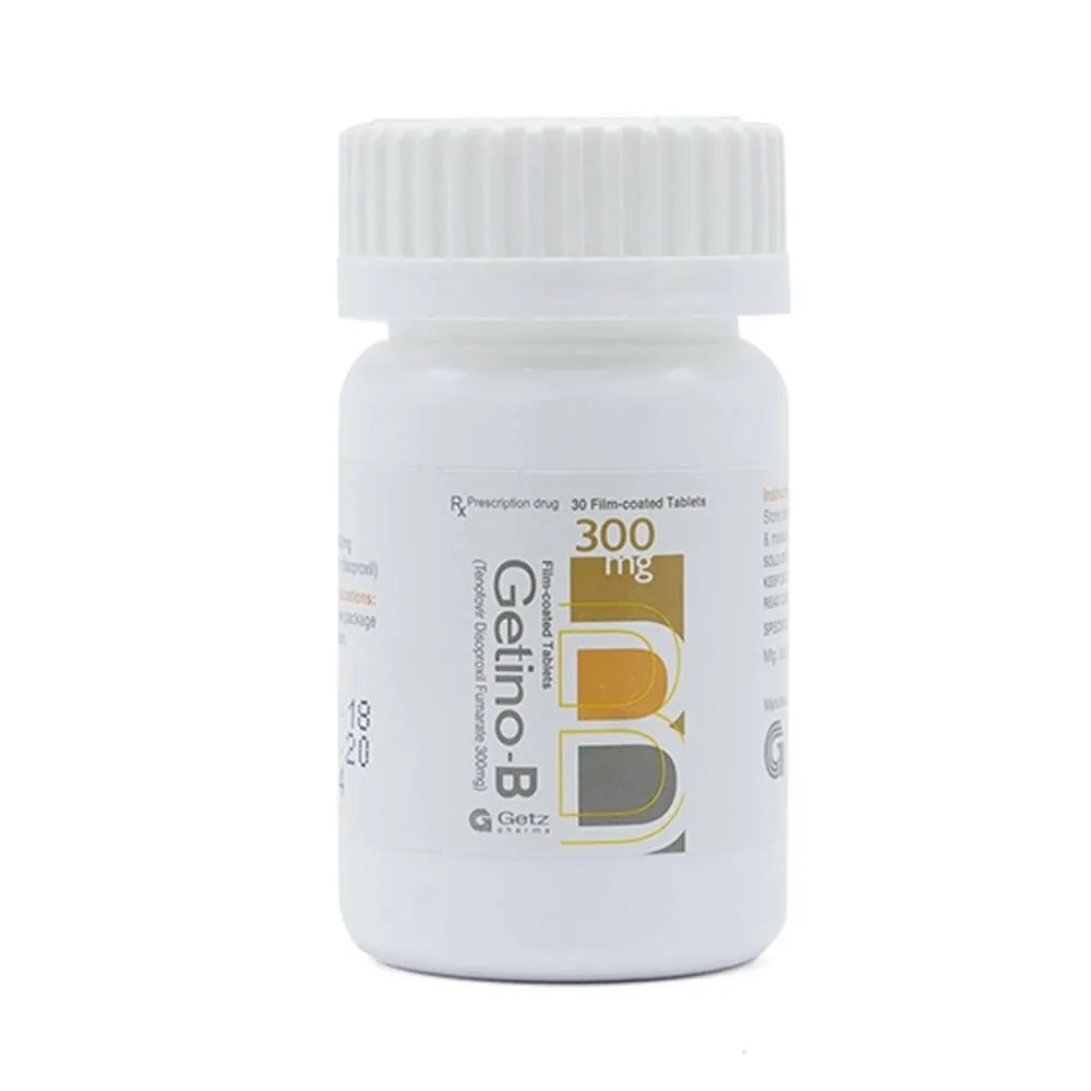 Hình ảnh Thuốc Getino-B 300mg Getz kiểm soát nhiễm HIV, điều trị viêm gan B mạn tính (30 viên)