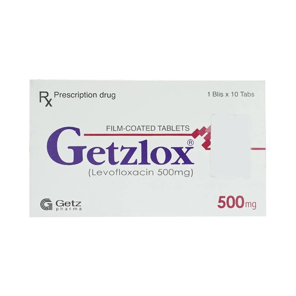 Hình ảnh Thuốc Getzlox 500mg Getz điều trị nhiễm khuẩn (1 vỉ x 10 viên)